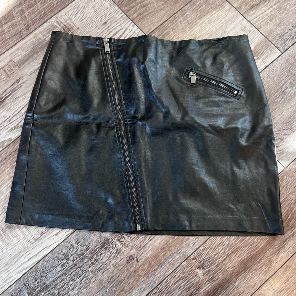 Black Leather Skirt
